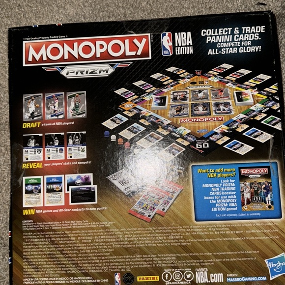 NBA Prizim Monopoly w / released original Monopoly HOLO Cards! - Picture 5 of 5